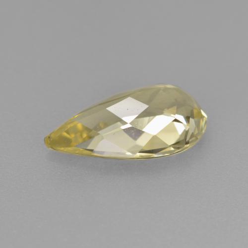 Béryl doré Jaune Dijon naturelle En forme de poire, 1.32 ct, VVS
