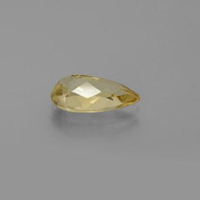 Béryl doré jaune naturelle en forme de poire, 1,52 ct, VVS