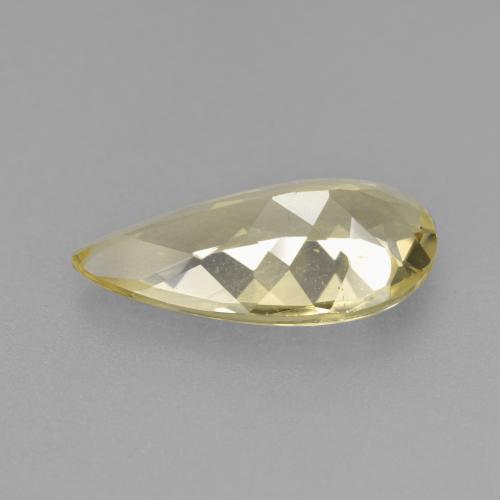 Béryl doré jaune naturelle en forme de poire, 2,07 ct, VVS