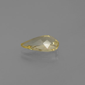 Béryl doré jaune naturelle en forme de poire, 1,65 ct, VS