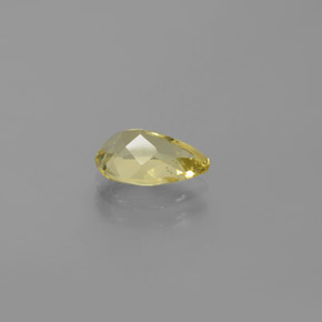 Béryl doré jaune naturelle en forme de poire, 1,11 ct, VVS-VS