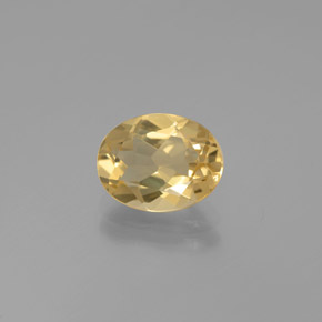 Béryl doré jaune naturelle coupe ovale, 1,72 ct, VVS