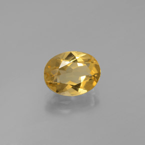 Béryl doré jaune naturelle coupe ovale, 1,83 ct, VVS