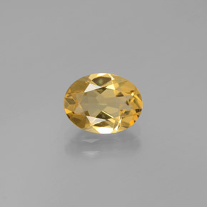 Béryl doré jaune naturelle coupe ovale, 1,60 ct, VVS-VS