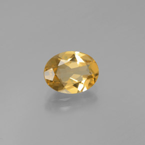 Béryl doré jaune naturelle coupe ovale, 1,60 ct, VVS-VS