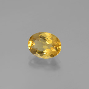 Béryl doré doré naturelle coupe ovale, 1,62 ct, VVS-VS