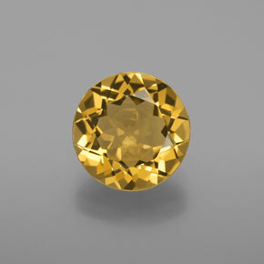 Béryl doré jaune naturelle coupe roude, 3,29 ct, VVS-VS