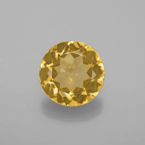 Béryl doré jaune naturelle coupe roude, 2,98 ct, VS