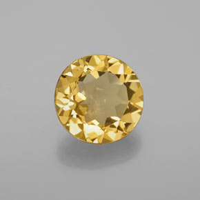 Béryl doré jaune naturelle coupe roude, 2,98 ct, VS