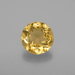 Béryl doré jaune naturelle coupe roude, 2,70 ct, VVS-VS