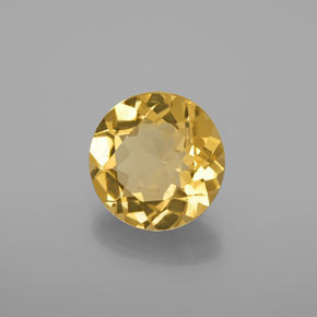 Béryl doré jaune naturelle coupe roude, 2,70 ct, VVS-VS