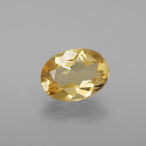 Béryl doré doré naturelle coupe ovale, 1,35 ct, VVS-VS