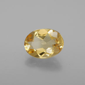 Béryl doré doré naturelle coupe ovale, 1,35 ct, VVS-VS