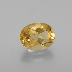 Béryl doré Jaune naturelle Coupe ovale, 1.86 ct, VVS-VS