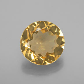 Béryl doré jaune naturelle coupe roude, 3,20 ct, VVS