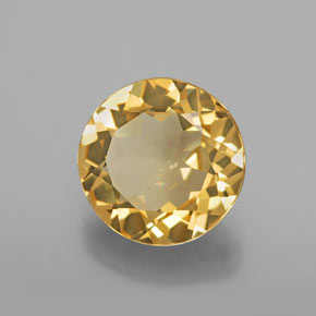 Béryl doré jaune naturelle coupe roude, 3,20 ct, VVS