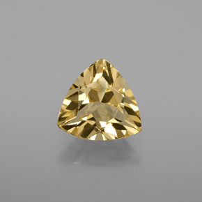 Béryl doré jaune naturelle trillion, 1,35 ct, VVS-VS