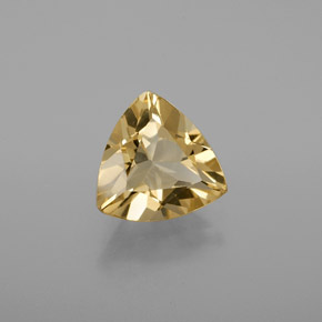 Béryl doré jaune naturelle trillion, 1,35 ct, VVS-VS