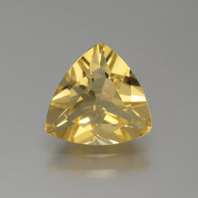 Béryl doré jaune naturelle trillion, 1,28 ct, VVS