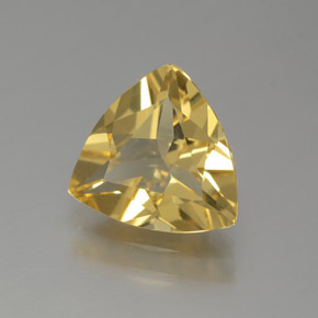 Béryl doré jaune naturelle trillion, 1,28 ct, VVS