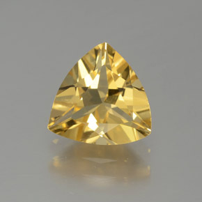 Béryl doré jaune naturelle trillion, 1,35 ct, VVS