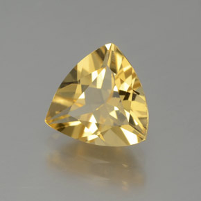 Béryl doré jaune naturelle trillion, 1,35 ct, VVS