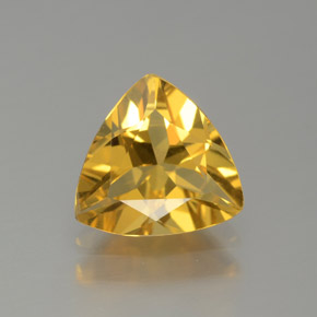 Béryl doré jaune naturelle trillion, 1,27 ct, VVS-VS