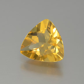 Béryl doré jaune naturelle trillion, 1,27 ct, VVS-VS