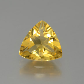 Béryl doré jaune naturelle trillion, 1,16 ct, VVS-VS