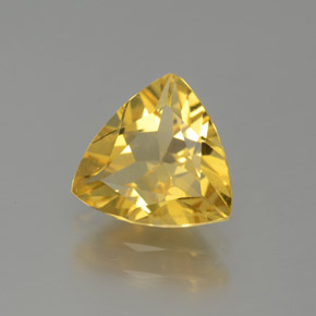 Béryl doré jaune naturelle trillion, 1,16 ct, VVS-VS