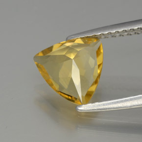 Béryl doré jaune naturelle trillion, 1,16 ct, VVS-VS
