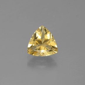 Béryl doré jaune naturelle trillion, 1,33 ct, VVS-VS