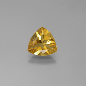 Béryl doré jaune naturelle trillion, 1,17 ct, VS