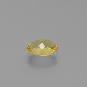 Béryl doré jaune naturelle coupe ovale, 1,12 ct, VVS