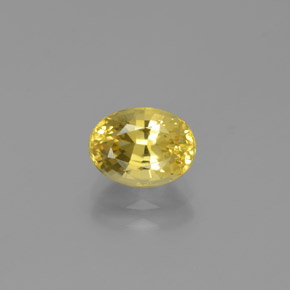 Béryl doré Jaune naturelle Coupe ovale, 1.32 ct, VVS