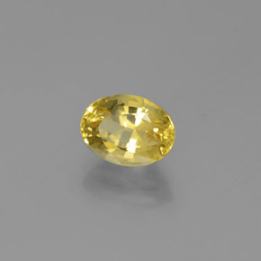 Béryl doré Jaune naturelle Coupe ovale, 1.32 ct, VVS
