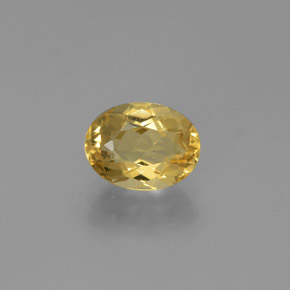 Béryl doré Jaune naturelle Coupe ovale, 1.68 ct, VVS-VS