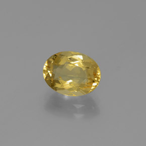 Béryl doré Jaune naturelle Coupe ovale, 1.68 ct, VVS-VS