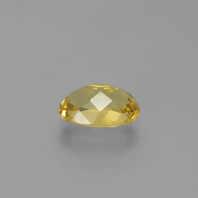 Béryl doré jaune naturelle coupe ovale, 1,62 ct, VVS