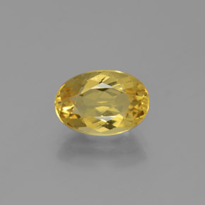 Béryl doré Jaune naturelle Coupe ovale, 2.12 ct, VVS-VS