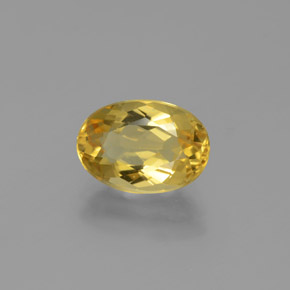 Béryl doré Jaune naturelle Coupe ovale, 2.12 ct, VVS-VS
