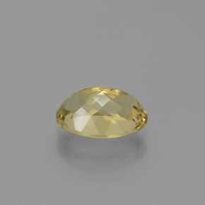 Béryl doré jaune naturelle coupe ovale, 2,26 ct, VVS-VS