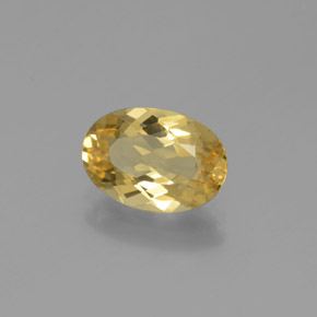 Béryl doré Jaune naturelle Coupe ovale, 1.74 ct, VVS