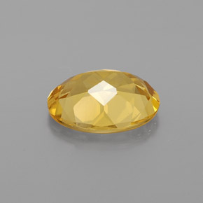 Béryl doré jaune naturelle coupe ovale, 1,37 ct, VVS-VS