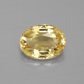 Béryl doré Jaune naturelle Coupe ovale, 1.28 ct, VVS