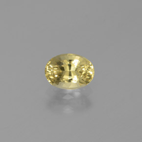 Béryl doré jaune naturelle coupe ovale, 0,56 ct, VVS-VS