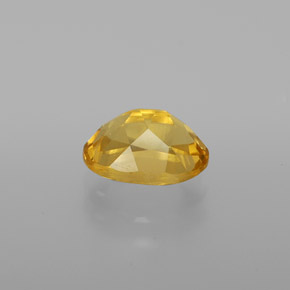 Béryl doré jaune naturelle coupe ovale, 1,30 ct, VVS-VS