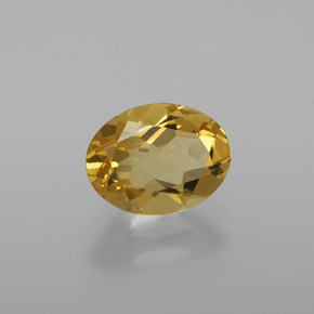 Béryl doré Jaune naturelle Coupe ovale, 1.14 ct, VVS-VS