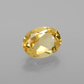 Béryl doré jaune naturelle coupe ovale, 1,27 ct, VVS-VS