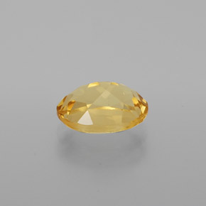 Béryl doré jaune naturelle coupe ovale, 1,27 ct, VVS-VS